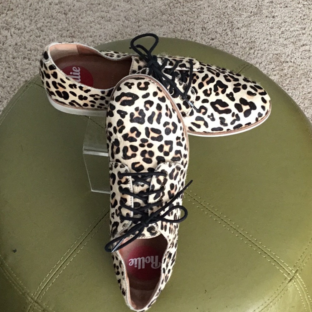 Rollie brand shoes leopard print size 39